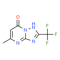 ChemSpider 2D Image | 5-Methyl-2-trifluoromethyl-4H-[1,2,4]triazolo[1,5-a]pyrimidin-7-one | C7H5F3N4O