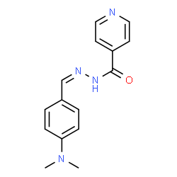 ChemSpider 2D Image | N'4-[4-(dimethylamino)benzylidene]pyridine-4-carbohydrazide | C15H16N4O
