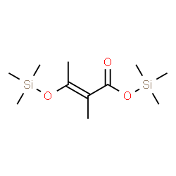 ChemSpider 2D Image | Trimethylsilyl (2E)-2-methyl-3-[(trimethylsilyl)oxy]-2-butenoate | C11H24O3Si2