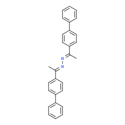 ChemSpider 2D Image | (1E,2E)-Bis[1-(4-biphenylyl)ethylidene]hydrazine | C28H24N2