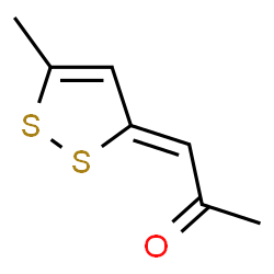 ChemSpider 2D Image | (1Z)-1-(5-Methyl-3H-1,2-dithiol-3-ylidene)acetone | C7H8OS2