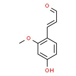 ChemSpider 2D Image | 4-Hydroxy-2-methoxycinnamaldehyde | C10H10O3
