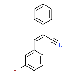 ChemSpider 2D Image | (2Z)-3-(3-Bromophenyl)-2-phenylacrylonitrile | C15H10BrN