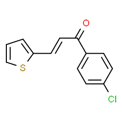 ChemSpider 2D Image | 1-(4-Chlorophenyl)-3-thien-2-yl-prop-2-en-1-one | C13H9ClOS