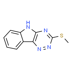 ChemSpider 2D Image | 3-(Methylsulfanyl)-5H-[1,2,4]triazino[5,6-b]indole | C10H8N4S