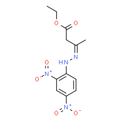 ChemSpider 2D Image | Ethyl (3Z)-3-[(2,4-dinitrophenyl)hydrazono]butanoate | C12H14N4O6
