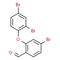 ChemSpider 2D Image | 4-Bromo-2-(2,4-dibromophenoxy)benzaldehyde | C13H7Br3O2