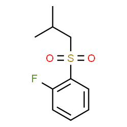 ChemSpider 2D Image | 1-Fluoro-2-(isobutylsulfonyl)benzene | C10H13FO2S