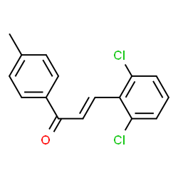 ChemSpider 2D Image | (2E)-3-(2,6-Dichlorophenyl)-1-(4-methylphenyl)-2-propen-1-one | C16H12Cl2O