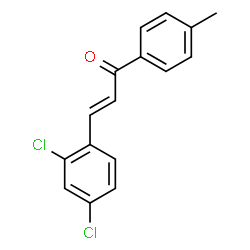 ChemSpider 2D Image | (2E)-3-(2,4-Dichlorophenyl)-1-(4-methylphenyl)-2-propen-1-one | C16H12Cl2O