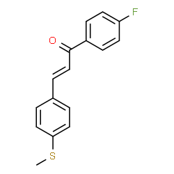 ChemSpider 2D Image | trans-4'-Fluoro-4-(methylthio)chalcone | C16H13FOS