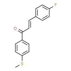 ChemSpider 2D Image | trans-4-Fluoro-4'-(methylthio)chalcone | C16H13FOS