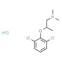 ChemSpider 2D Image | Propylamine, 2-(2,6-dichlorophenoxy)-N,N-dimethyl-, hydrochloride | C11H16Cl3NO