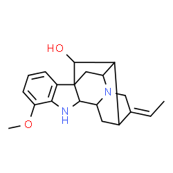 ChemSpider 2D Image | (19Z)-12-Methoxy-2,7-dihydro-7,17-cyclosarpagan-17-ol | C20H24N2O2