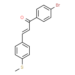 ChemSpider 2D Image | trans-4'-Bromo-4-(methylthio)chalcone | C16H13BrOS