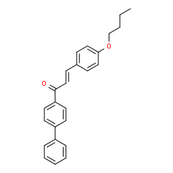 ChemSpider 2D Image | (2E)-1-(4-Biphenylyl)-3-(4-butoxyphenyl)-2-propen-1-one | C25H24O2