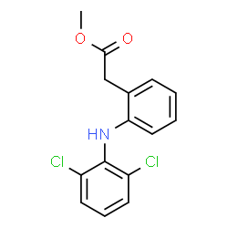 ChemSpider 2D Image | DICLOFENAC METHYL ESTER | C15H13Cl2NO2
