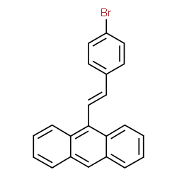 ChemSpider 2D Image | 9-[(E)-2-(4-Bromophenyl)vinyl]anthracene | C22H15Br