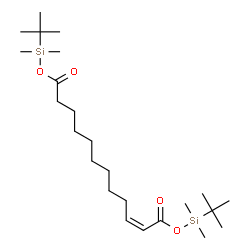 ChemSpider 2D Image | Bis[dimethyl(2-methyl-2-propanyl)silyl] (2Z)-2-dodecenedioate | C24H48O4Si2