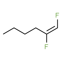 ChemSpider 2D Image | (1E)-1,2-Difluoro-1-hexene | C6H10F2