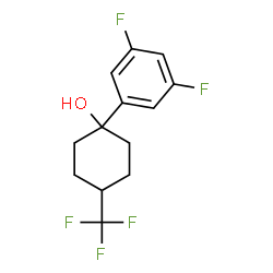 ChemSpider 2D Image | 1-(3,5-Difluorophenyl)-4-(trifluoromethyl)cyclohexanol | C13H13F5O