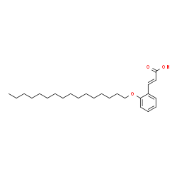 ChemSpider 2D Image | (2E)-3-[2-(Hexadecyloxy)phenyl]acrylic acid | C25H40O3
