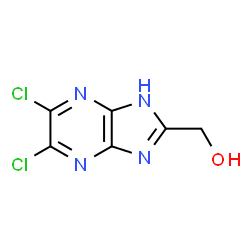 ChemSpider 2D Image | (5,6-Dichloro-1H-imidazo[4,5-b]pyrazin-2-yl)methanol | C6H4Cl2N4O