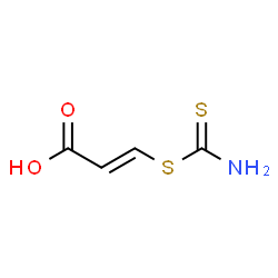 ChemSpider 2D Image | (2E)-3-(Carbamothioylsulfanyl)acrylic acid | C4H5NO2S2