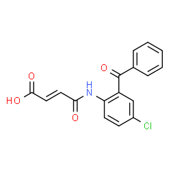 ChemSpider 2D Image | 4-(2-benzoyl-4-chloroanilino)-4-oxobut-2-enoic acid | C17H12ClNO4