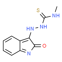 ChemSpider 2D Image | N-Methyl-2-(2-oxo-2H-indol-3-yl)hydrazinecarbothioamide | C10H10N4OS