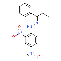 ChemSpider 2D Image | (2Z)-1-(2,4-Dinitrophenyl)-2-(1-phenylpropylidene)hydrazine | C15H14N4O4