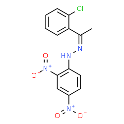 ChemSpider 2D Image | (1Z)-1-(2-Chlorophenyl)ethanone (2,4-dinitrophenyl)hydrazone | C14H11ClN4O4