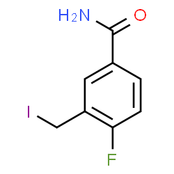 ChemSpider 2D Image | 4-Fluoro-3-(iodomethyl)benzamide | C8H7FINO