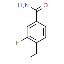 ChemSpider 2D Image | 3-Fluoro-4-(iodomethyl)benzamide | C8H7FINO