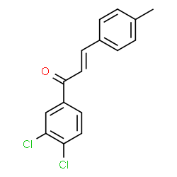 ChemSpider 2D Image | (2E)-1-(3,4-Dichlorophenyl)-3-(4-methylphenyl)-2-propen-1-one | C16H12Cl2O