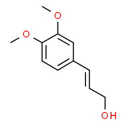 ChemSpider 2D Image | 3,4-Dimethoxycinnamyl alcohol | C11H14O3