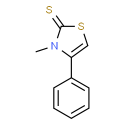 ChemSpider 2D Image | 3-Methyl-4-phenyl-4-thiazoline-2-thione | C10H9NS2