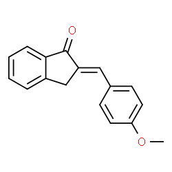 ChemSpider 2D Image | (2E)-2-(4-Methoxybenzylidene)-1-indanone | C17H14O2