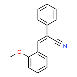 ChemSpider 2D Image | (2Z)-3-(2-Methoxyphenyl)-2-phenylacrylonitrile | C16H13NO