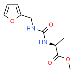 ChemSpider 2D Image | Methyl N-[(2-furylmethyl)carbamoyl]-L-alaninate | C10H14N2O4