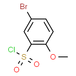 ChemSpider 2D Image | 5-Bromo-2-methoxybenzenesulfonyl chloride | C7H6BrClO3S