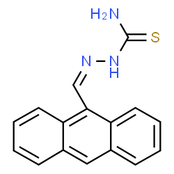 ChemSpider 2D Image | (2Z)-2-(9-Anthrylmethylene)hydrazinecarbothioamide | C16H13N3S