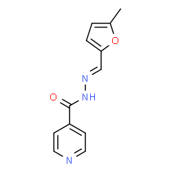 ChemSpider 2D Image | N'-[(E)-(5-Methyl-2-furyl)methylene]isonicotinohydrazide | C12H11N3O2