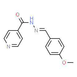 ChemSpider 2D Image | N'-[(E)-(4-Methoxyphenyl)methylene]isonicotinohydrazide | C14H13N3O2