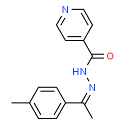 ChemSpider 2D Image | N'-[(1Z)-1-(4-Methylphenyl)ethylidene]isonicotinohydrazide | C15H15N3O