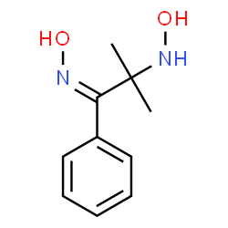 ChemSpider 2D Image | 2-Hydroxyamino-2-methyl-1-phenyl-propan-1-one oxime | C10H14N2O2