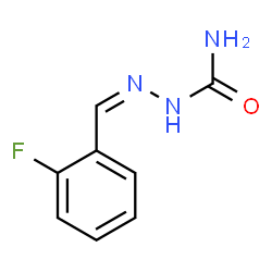ChemSpider 2D Image | (2Z)-2-(2-Fluorobenzylidene)hydrazinecarboxamide | C8H8FN3O