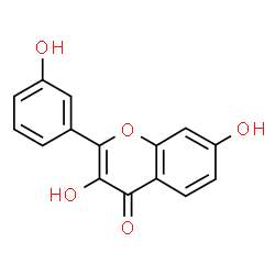ChemSpider 2D Image | 3,7-Dihydroxy-2-(3-hydroxyphenyl)-4H-chromen-4-one | C15H10O5