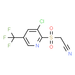ChemSpider 2D Image | {[3-Chloro-5-(trifluoromethyl)-2-pyridinyl]sulfonyl}acetonitrile | C8H4ClF3N2O2S