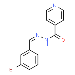 ChemSpider 2D Image | N'-[(Z)-(3-Bromophenyl)methylene]isonicotinohydrazide | C13H10BrN3O